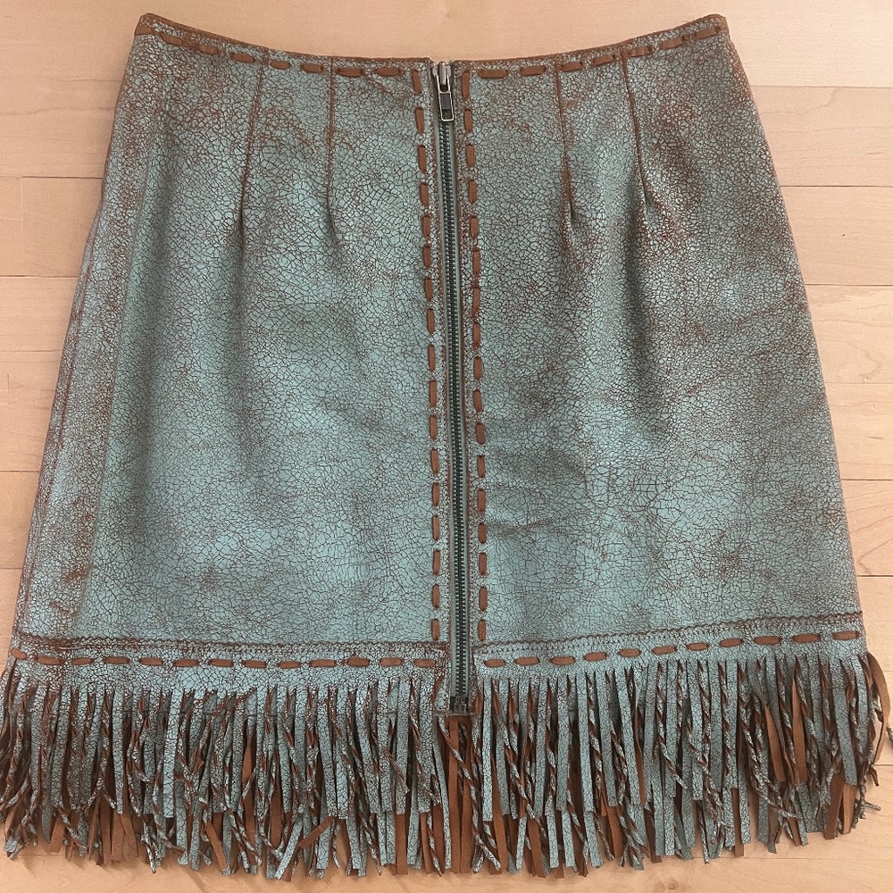 Double D Ranch fringed skirt